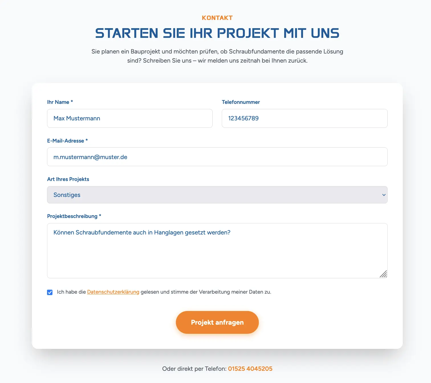 Kontaktaufnahme